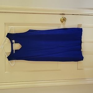 Old Navy Royal Blue Lace and Linen XS Sun Dress